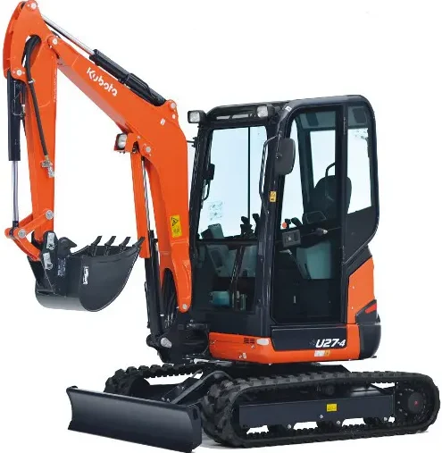 Alquiler de Mini Excavadoras 3.000 Kg Kubota U27-4
